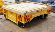 Shipyard applied anti-explosion cable powered rail transfer cart