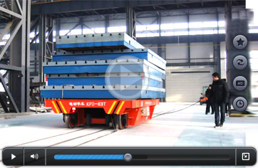 Copper mill industry bay to bay apply track handling cart video picture