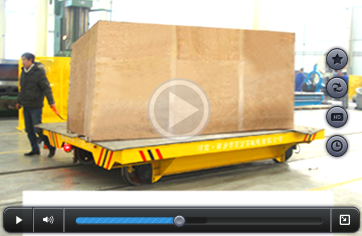 Towed cable power boiler factory rail transfer solution trolley/mold transfer trolley video picture