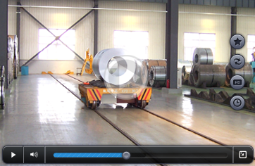 Free turning rubber wheel factory material transport cart video picture