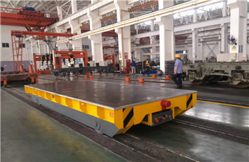 Copper mill industry bay to bay apply track handling cart