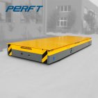 Scissor hydraulic press improves industrial rail flat car without skimming cylinder