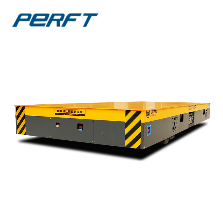 Electric rail flat car overall sinking installation