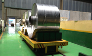 Steel coil transport in steel mill