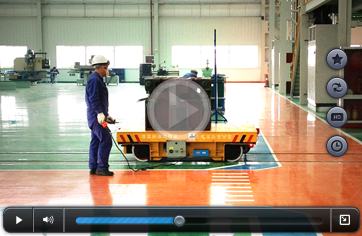 Aluminum production line cargo handling railway trolley video picture