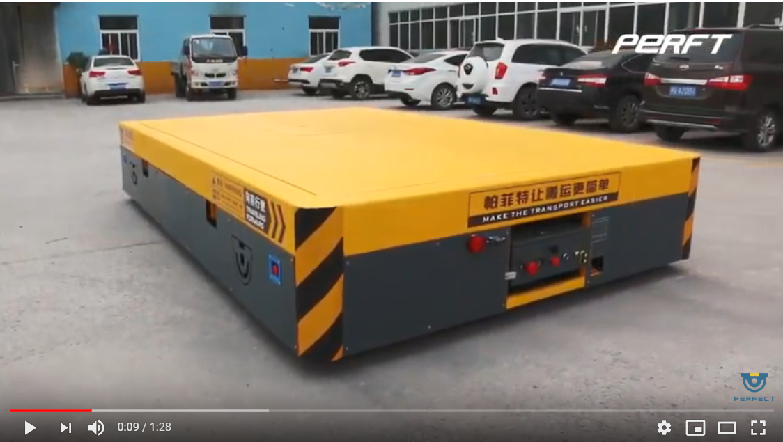 Trackless Motorized Steerable Transfer Trolley/self-propelling transfer trolley/self propelling transfer trolley video picture